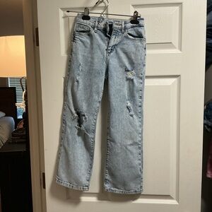 Art Class Light Blue Distressed Kids Jeans